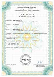 tabuľka RVB SUBTYP DC certifikát