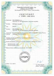 tabuľka RVB SUBTYP PC certifikát